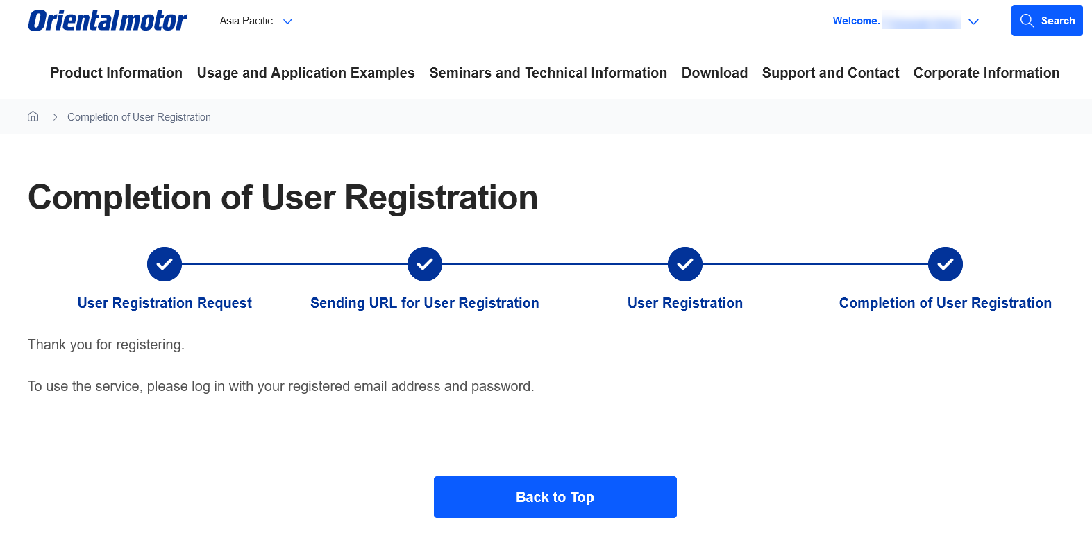 4. Complete Registration