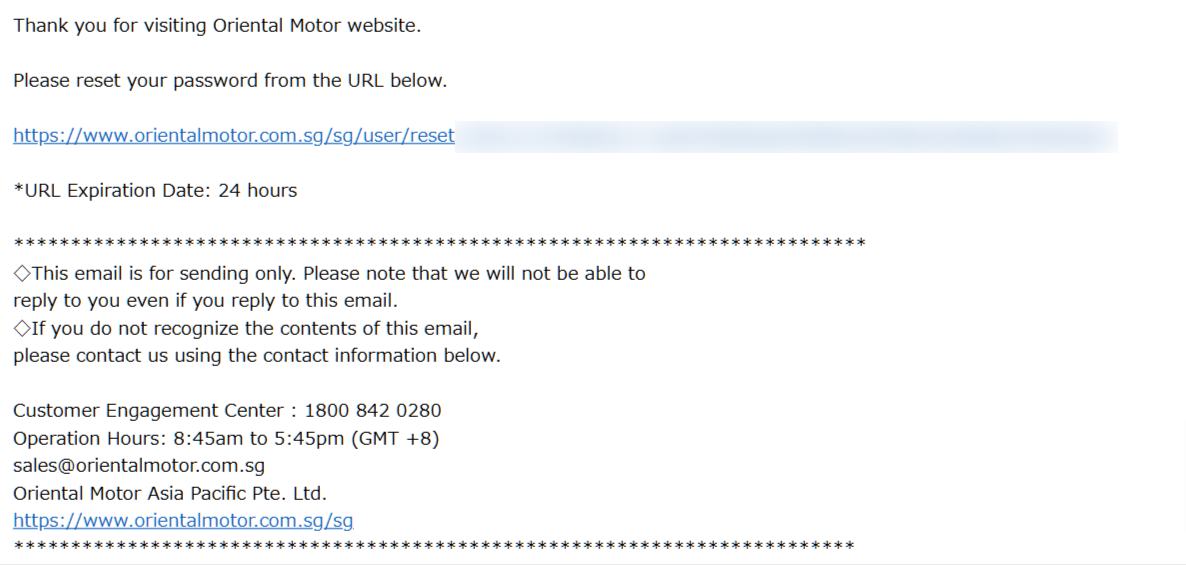 2. Click on the URL Sent to the Email Address You Provided