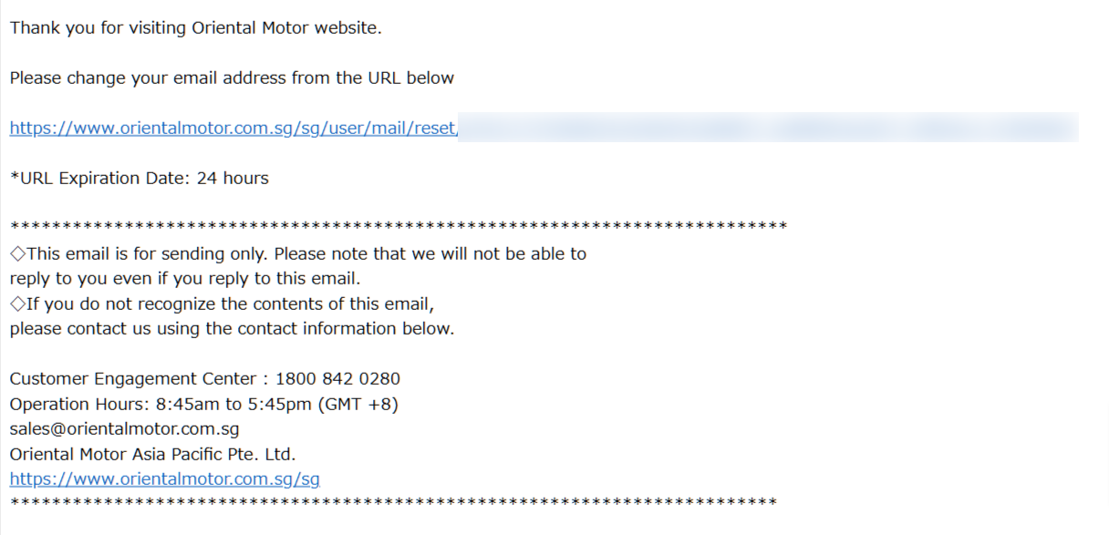 2. Click on the URL Sent to the Email Address You Provided