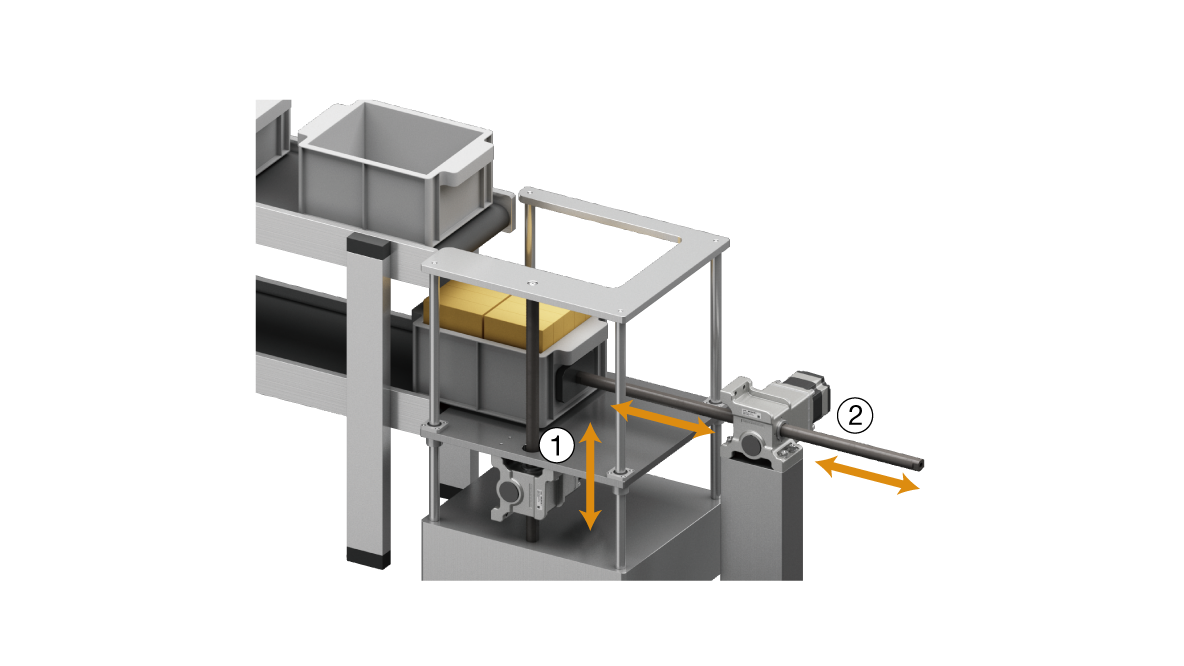 Application Example: Bucket Transfer Belt Conveyor