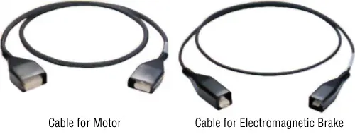 [2] Extension Cable Set Motor Side for Motor/Electromagnetic Brake, Flexible Extension Cable Set Motor Side for Motor/Electromagnetic Brake