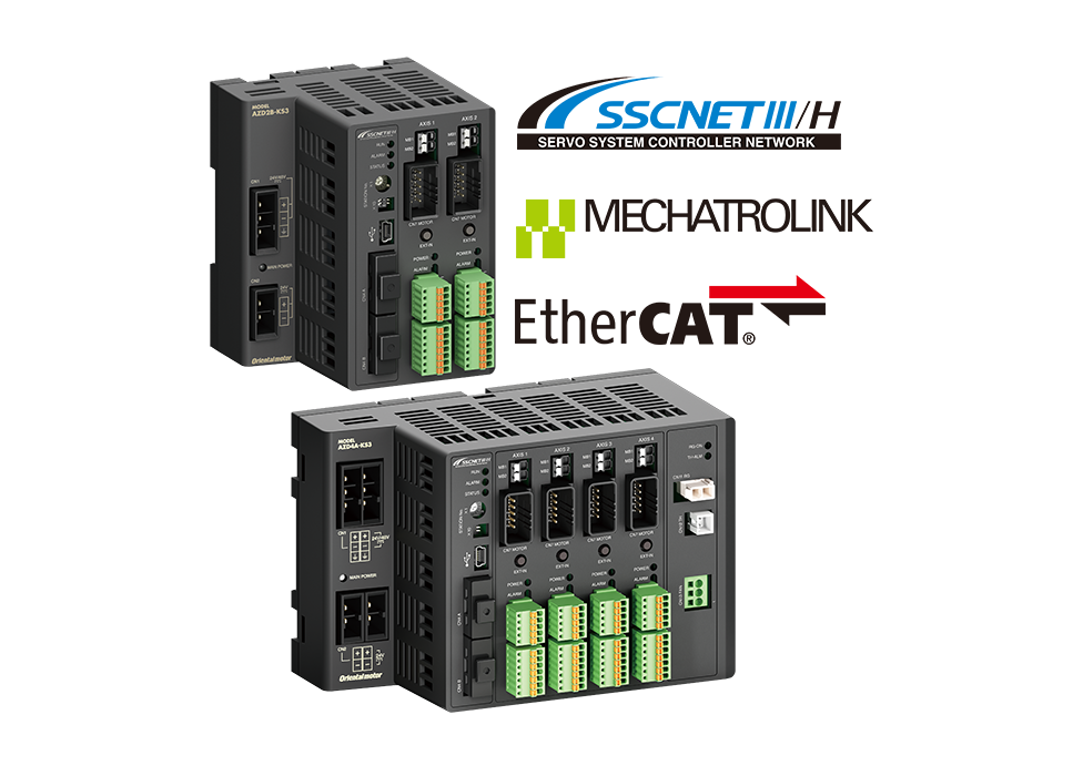 Equipped with Built-in Battery-Free Absolute Encoder αSTEP AZ Series Multi-Axis Driver DC Input