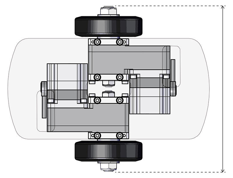 Slim Structure With Motor Crossing