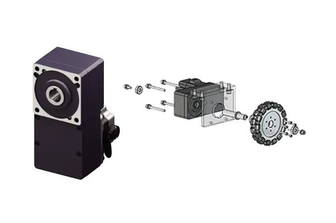 Side Mounting  Hollow Shaft Flat Gearhead