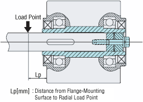 Calculating the Permissible Radial Load for Hollow Shaft Type