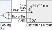 Alarm Output Circuit Connection Example