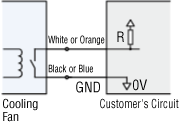 Alarm Output Circuit Connection Example