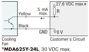 Alarm Output Circuit Connection Example